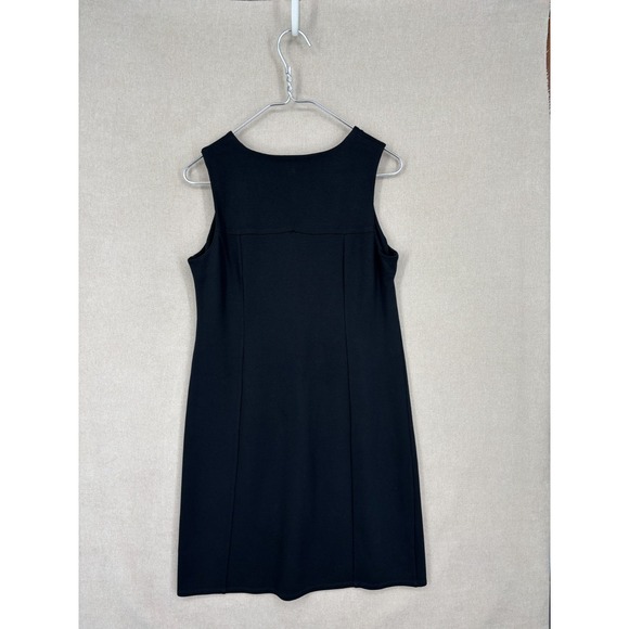 J. Jill Dress Petite Small Black Ponte Sleeveless Knee Length Knit Tank - Picture 4 of 7